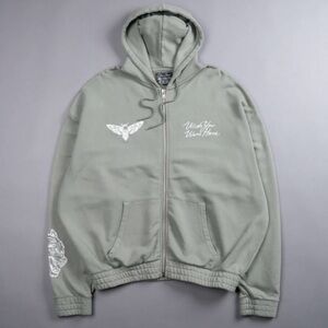 NWT Darc Sport Owen Green Remember Vintage Chambers Zip Hoodie